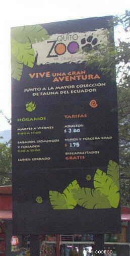 Zoológico de Guayllabamba cerca de Quito
