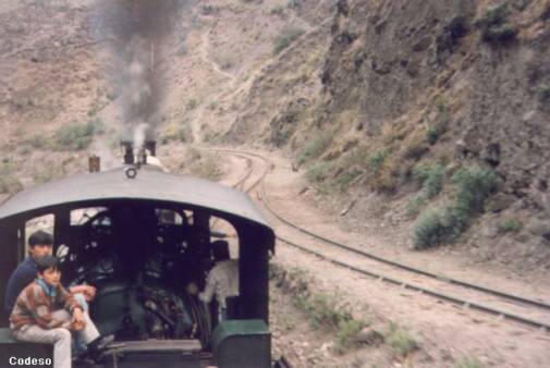 La Nariz del Diablo en la locomotora a vapor